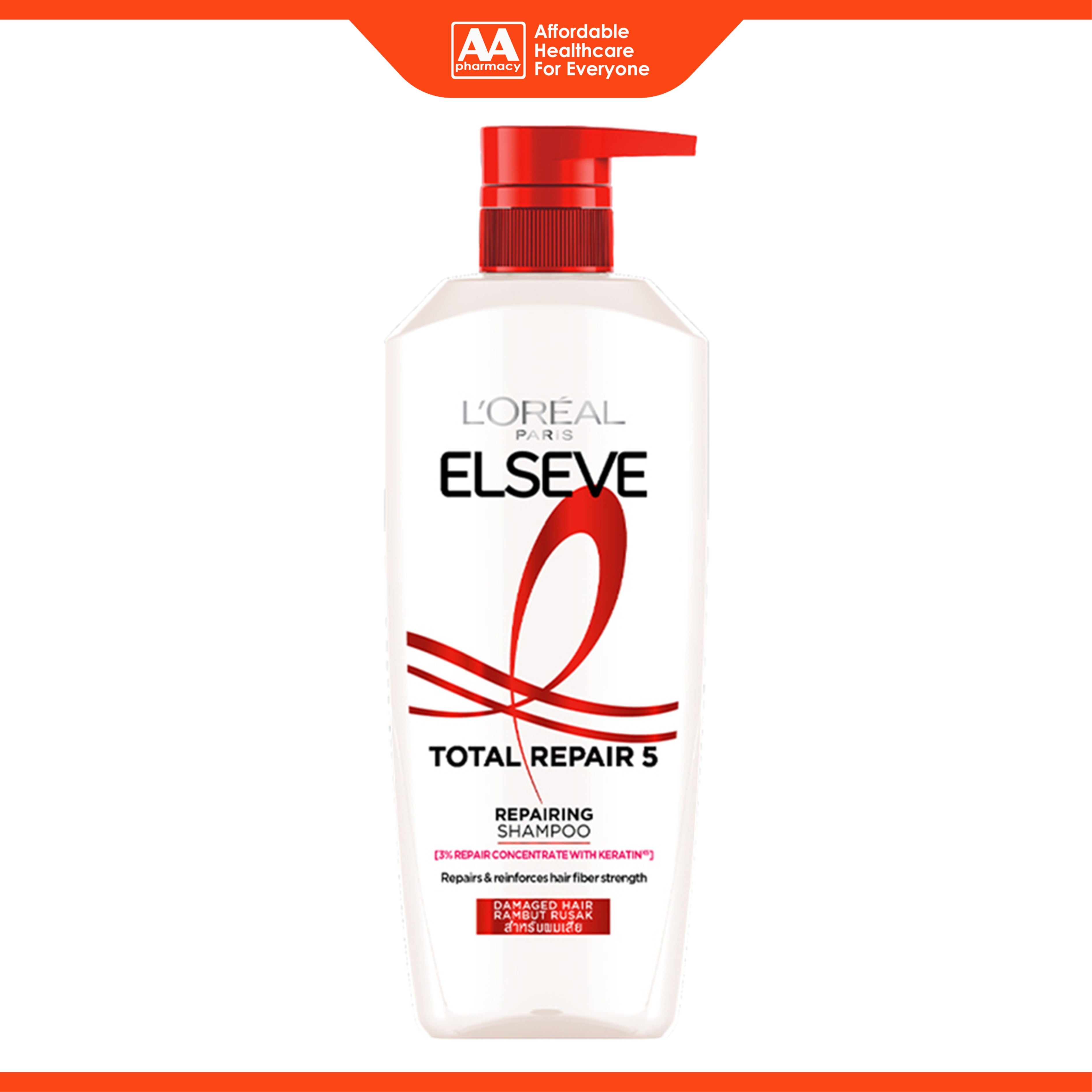 L'Oréal Paris Elseve Total Repair 5 Repairing Shampoo 620mL