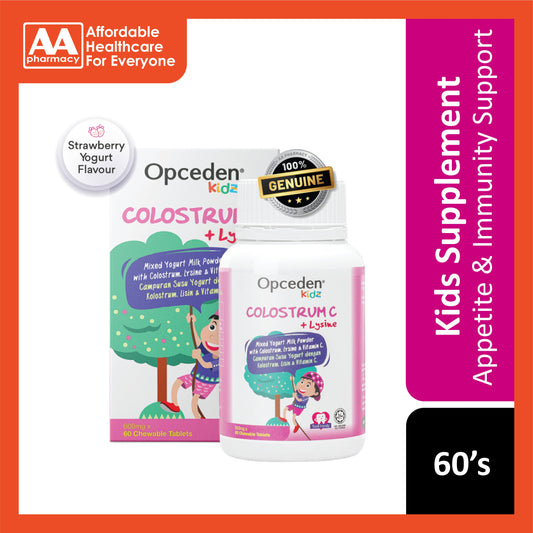 Opceden Kidz Colostrum C + Lysine 600mg Chewable Tablet 60's