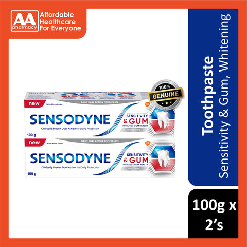 Sensodyne Toothpaste (Sensitivity and Gum, Whitening) 100gx2's [Twinpack]