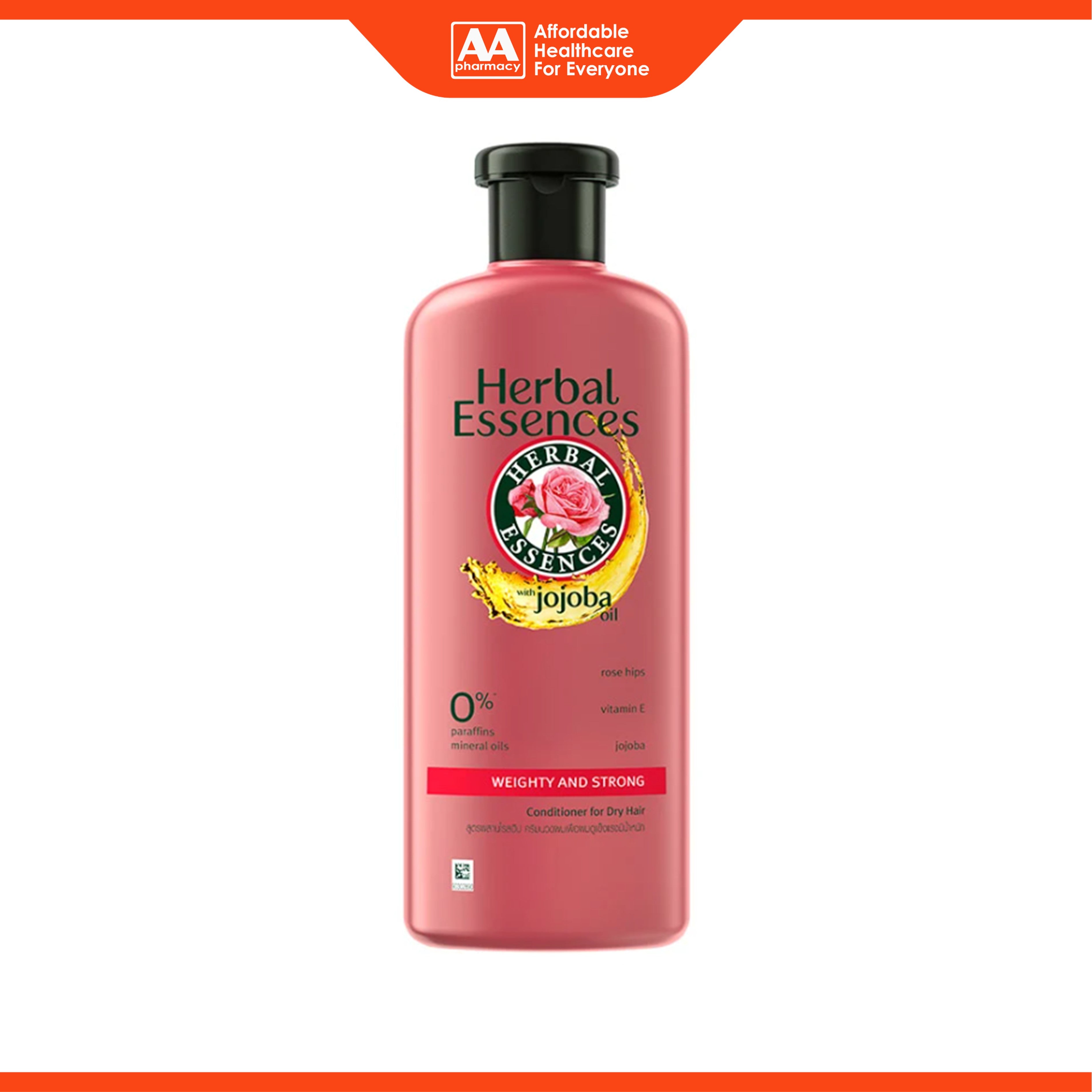 Herbal Essences Conditioner - Rose Hips, Vitamin E and Jojoba Oil, Weighty and Strong (400ml)