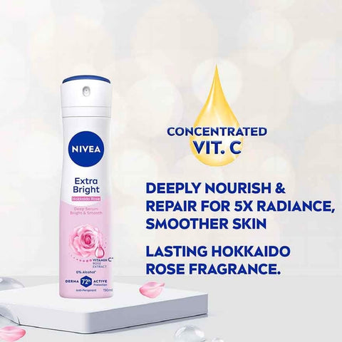 Nivea Deodorant Female Hokkaido Rose Spray 150ml