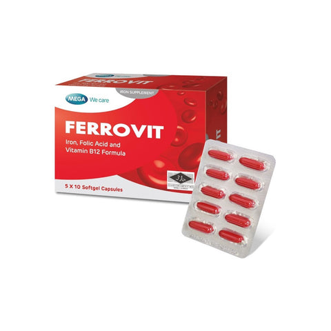 Mega We Care Ferrovit Softgel Capsule 5x10's