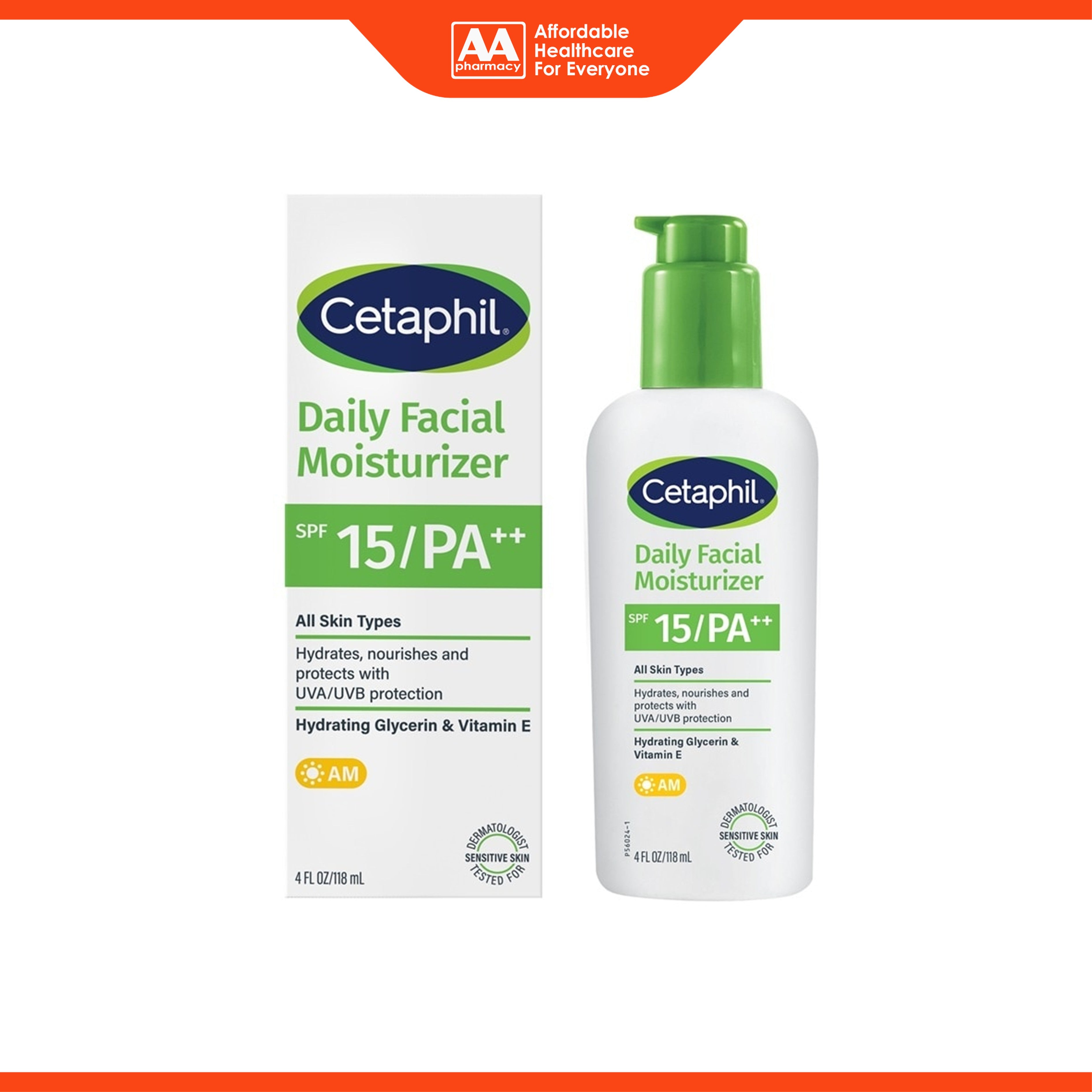 Cetaphil Daily Facial Moisturizer with SPF 15 PA++ 118mL