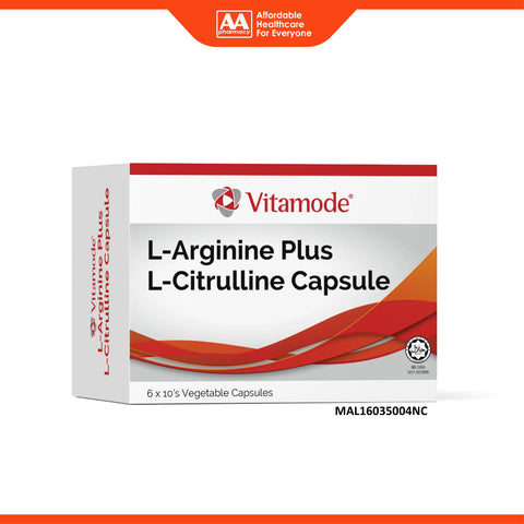 Vitamode L-Arginine Plus L-Citrulline Capsule 6x10's