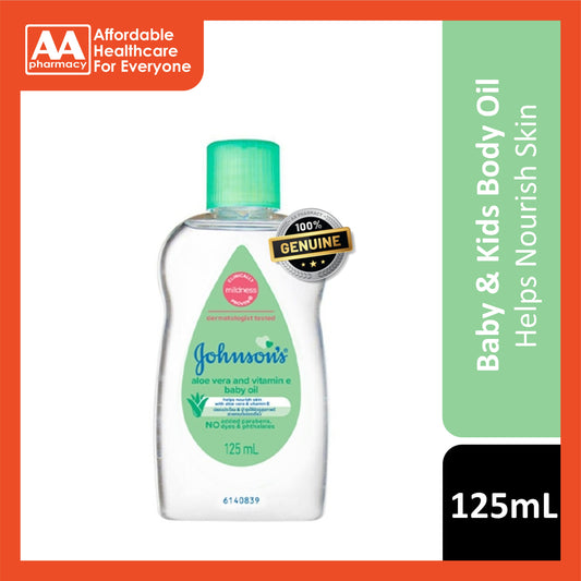 Johnson's Baby Oil (With Aloe Vera and Vitamin E) 125mL