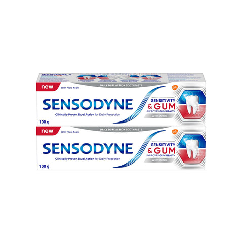 Sensodyne Toothpaste (Sensitivity and Gum, Whitening) 100gx2's [Twinpack]