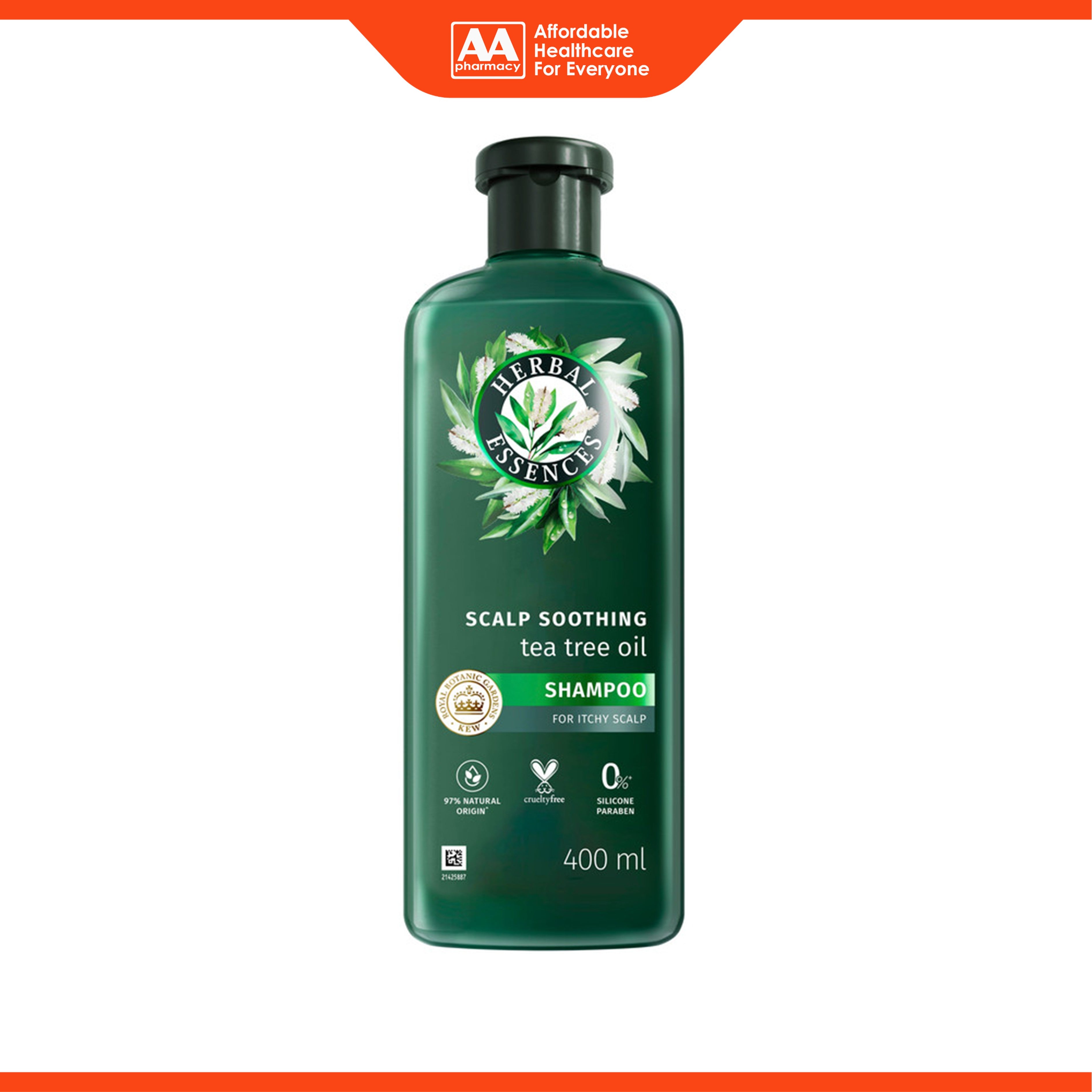 Herbal Essences Shampoo - Tea Tree Oil, Scalp Soothing (400ml)