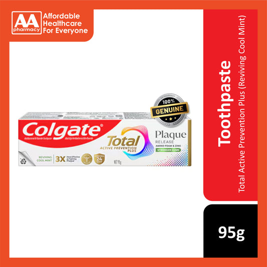 Colgate Total Active Prevention Plus Plaque Release (Reviving Cool Mint) Toothpaste 95g