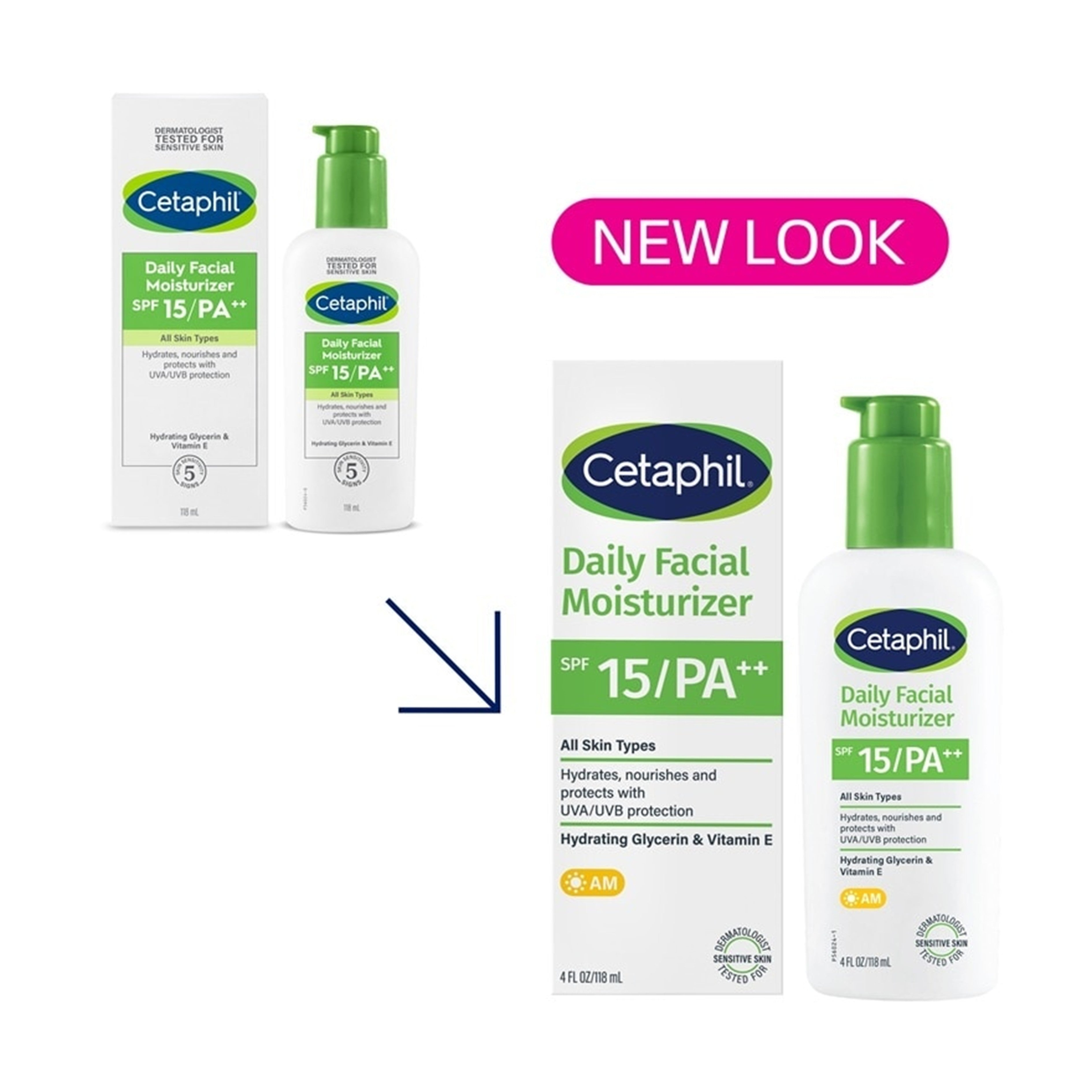 Cetaphil Daily Facial Moisturizer with SPF 15 PA++ 118mL