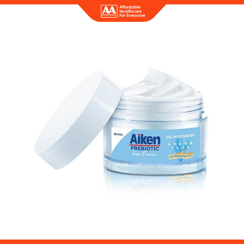 Aiken Prebiotic Hydra Plus Gel Moisturiser with Rice Water and 8x Premium Biotics 40g