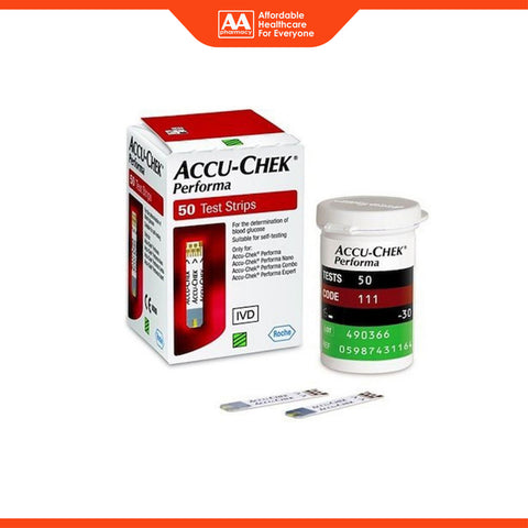 Accu-Chek Performa Blood Glucose Test Strip 50's (Compatible with Accu-Chek Performa Blood Glucose Monitor)