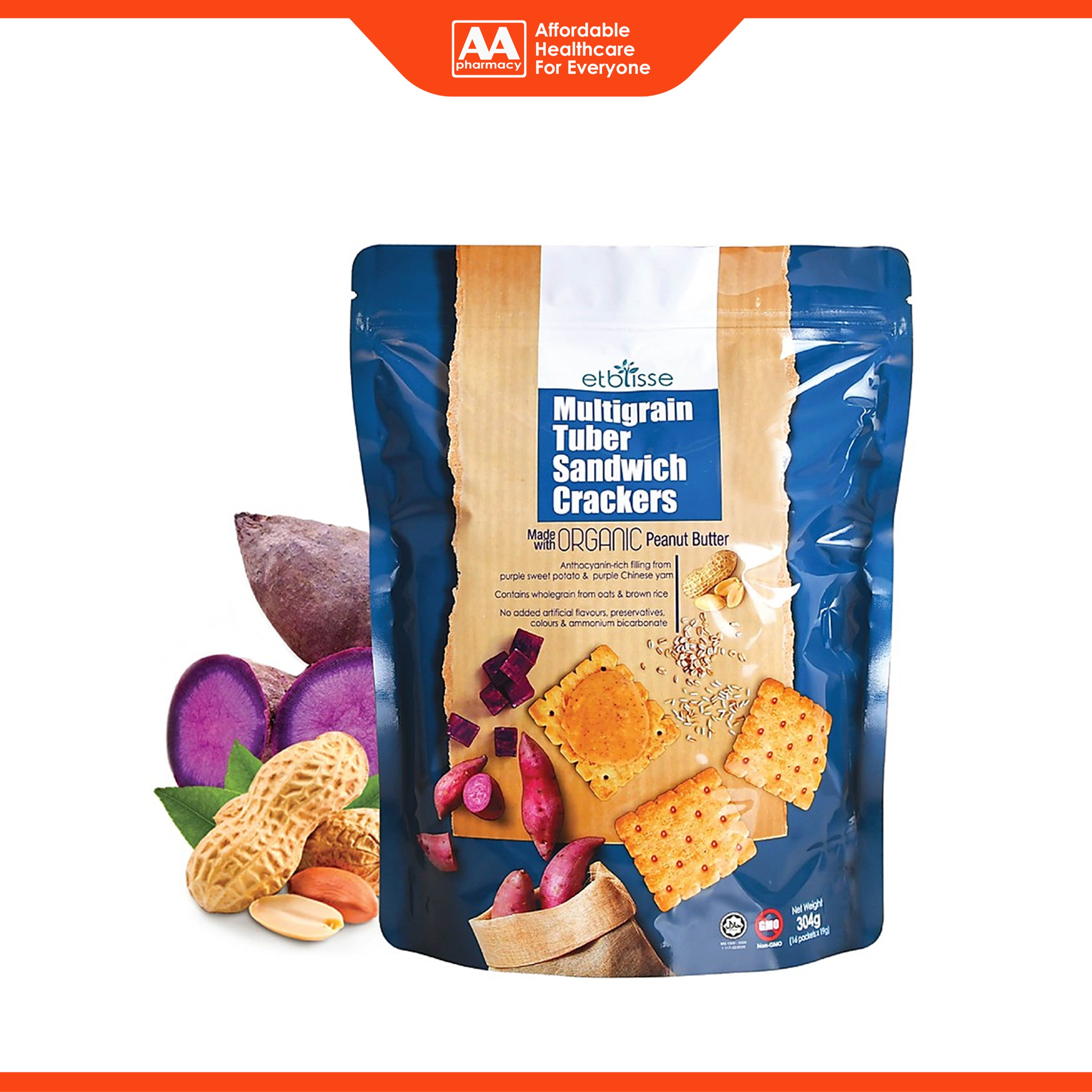 Etblisse Multigrain Tuber Sandwich Crackers 19gx16's