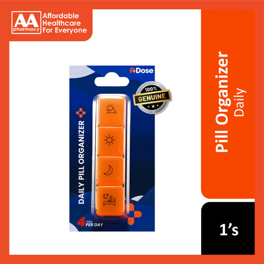 A-Dose Daily Pill Organizer (4 Compartments) 1's