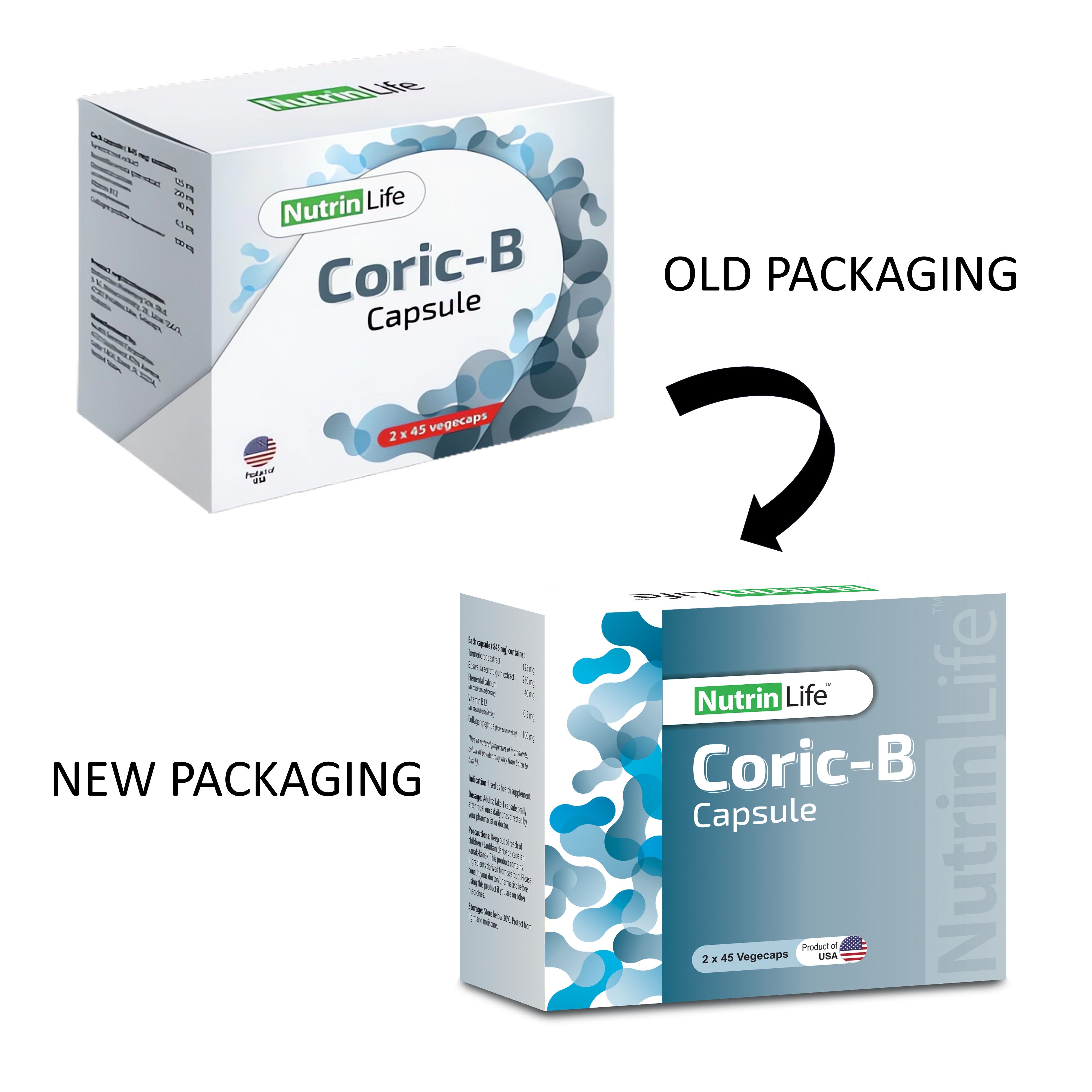 NutrinLife Coric-B Vegecapsule 2x45's