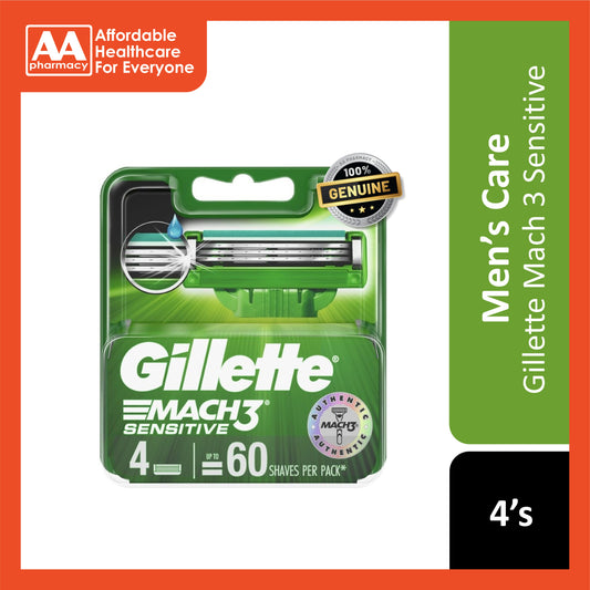 Gillette Mach 3 Sensitive Cartridge 4's