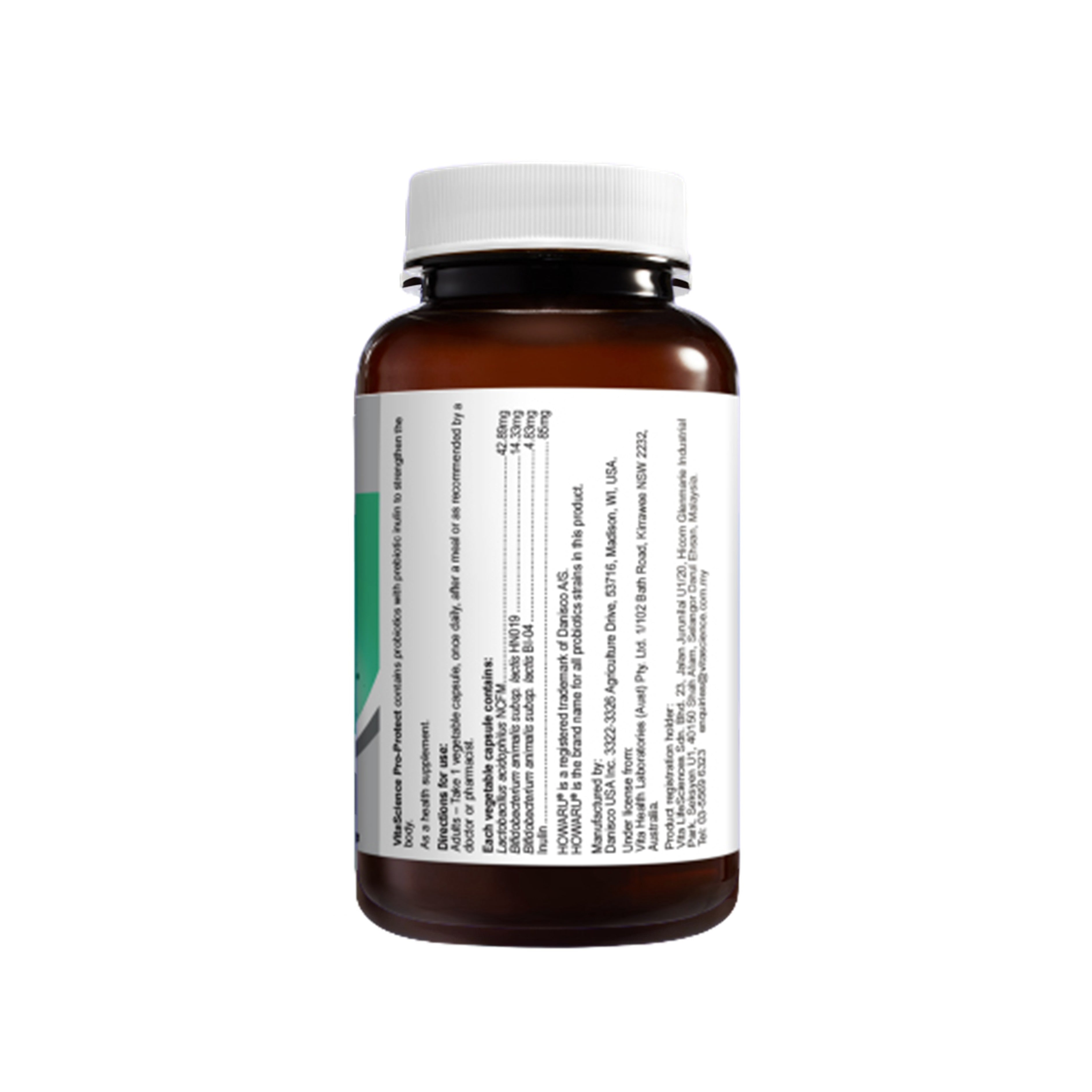 VitaScience Pro-Protect Vegecapsule 60's (Prebiotic and Probiotics)