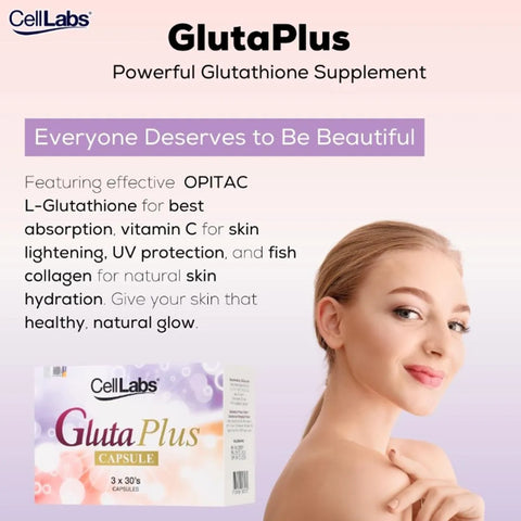 CellLabs Gluta Plus Capsule 3x30's