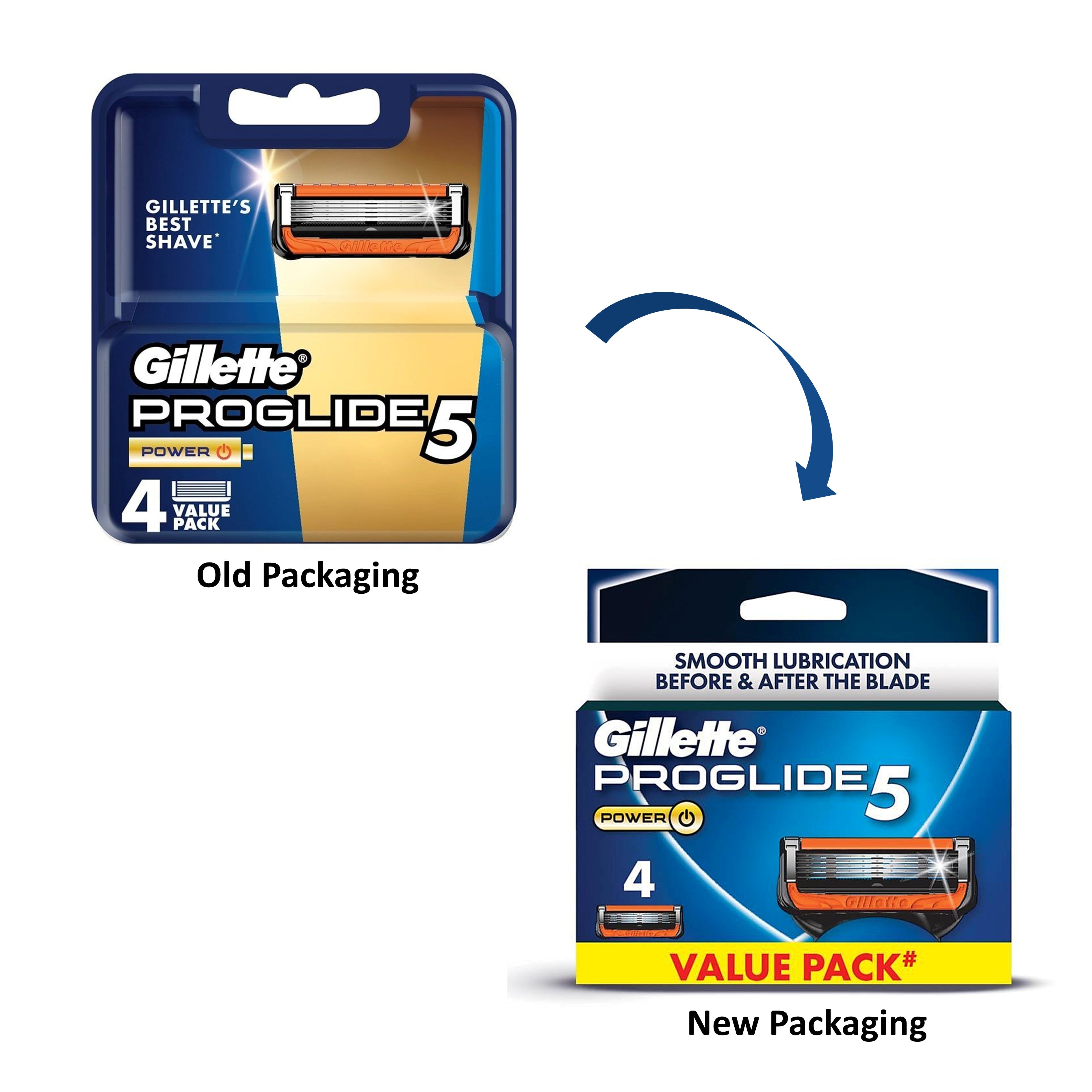 Gillette Proglide 5 Power Cartridge (4's)