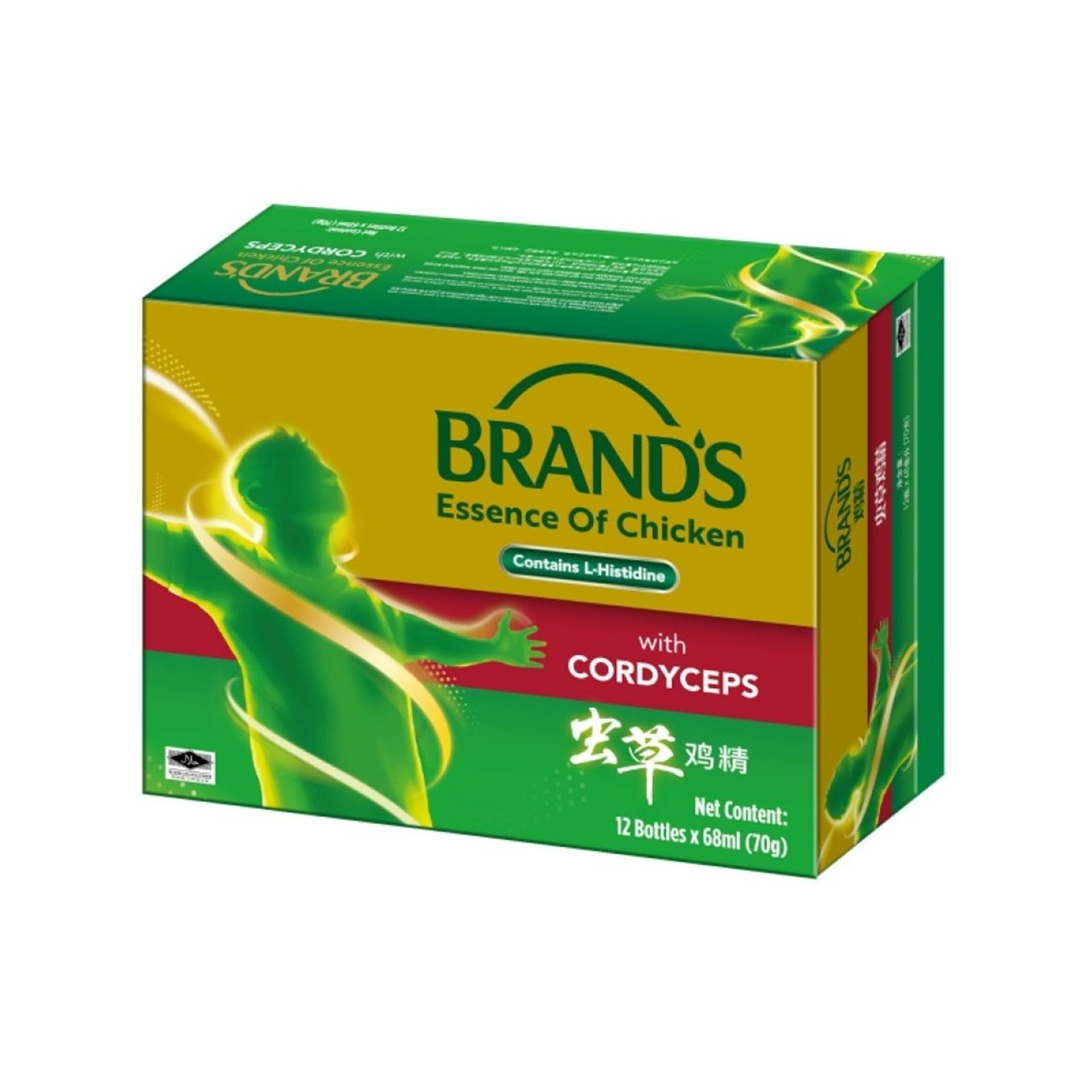 Brand's Essence Of Chicken with Cordyceps 70gx12's [Golden Rewards Pack]