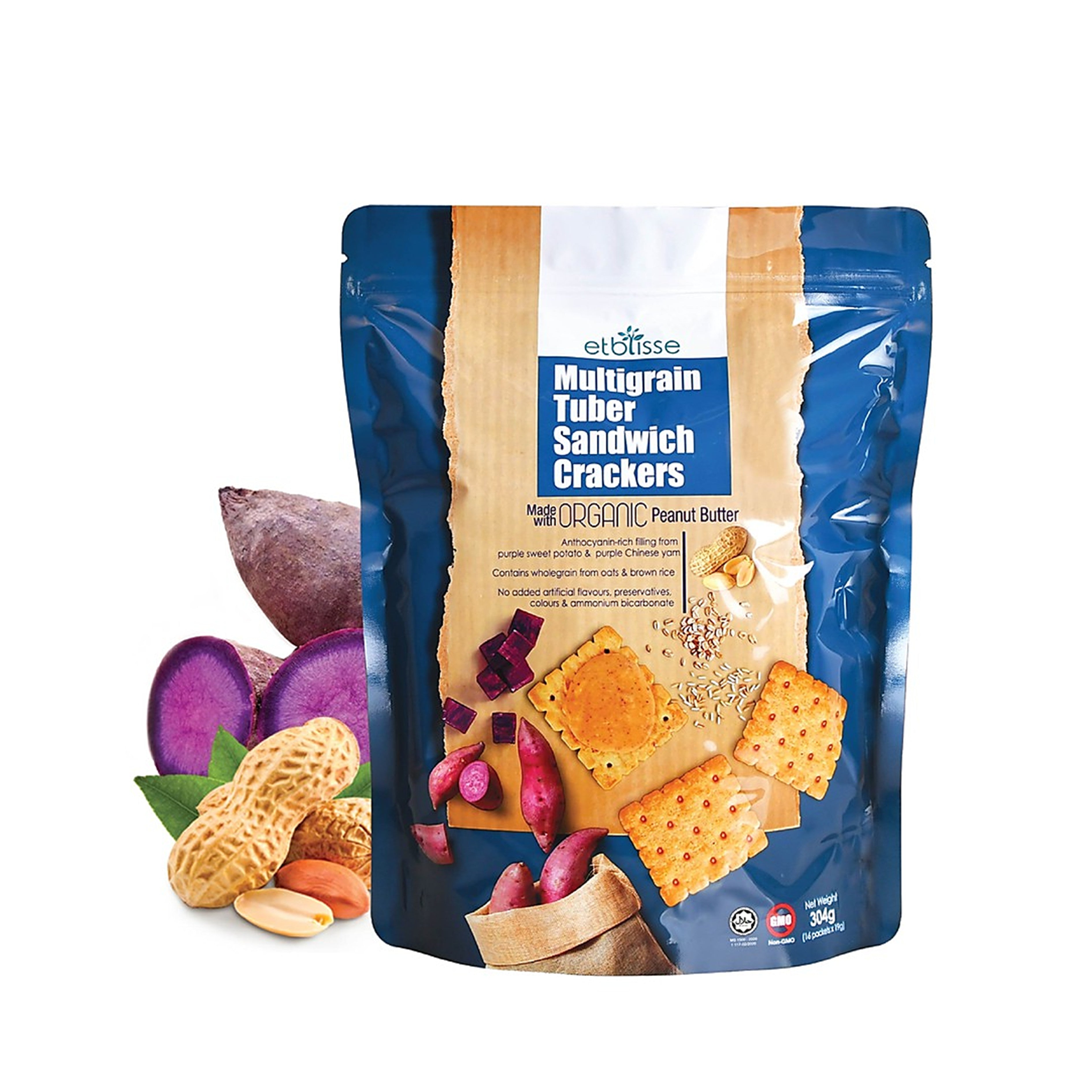 Etblisse Multigrain Tuber Sandwich Crackers 19gx16's
