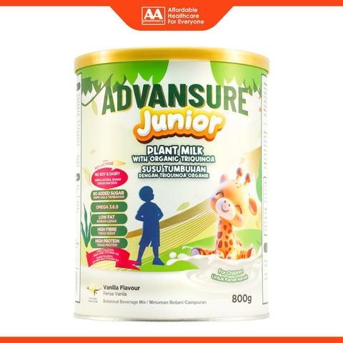 Advansure Junior Plant Milk with Organic Triquinoa 800g (Vanilla Flavour)