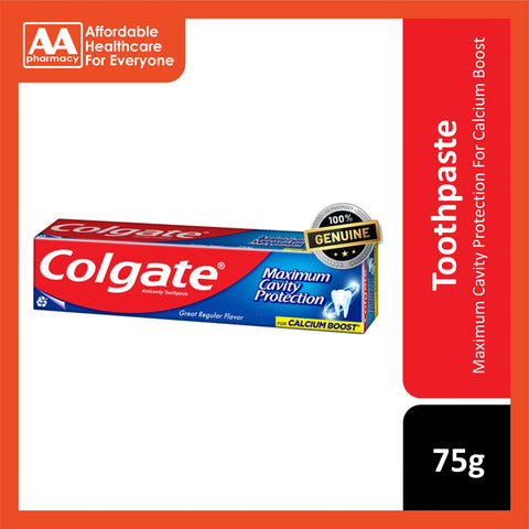 Colgate Maximum Cavity Protection (Great Regular Flavour) Toothpaste 75g