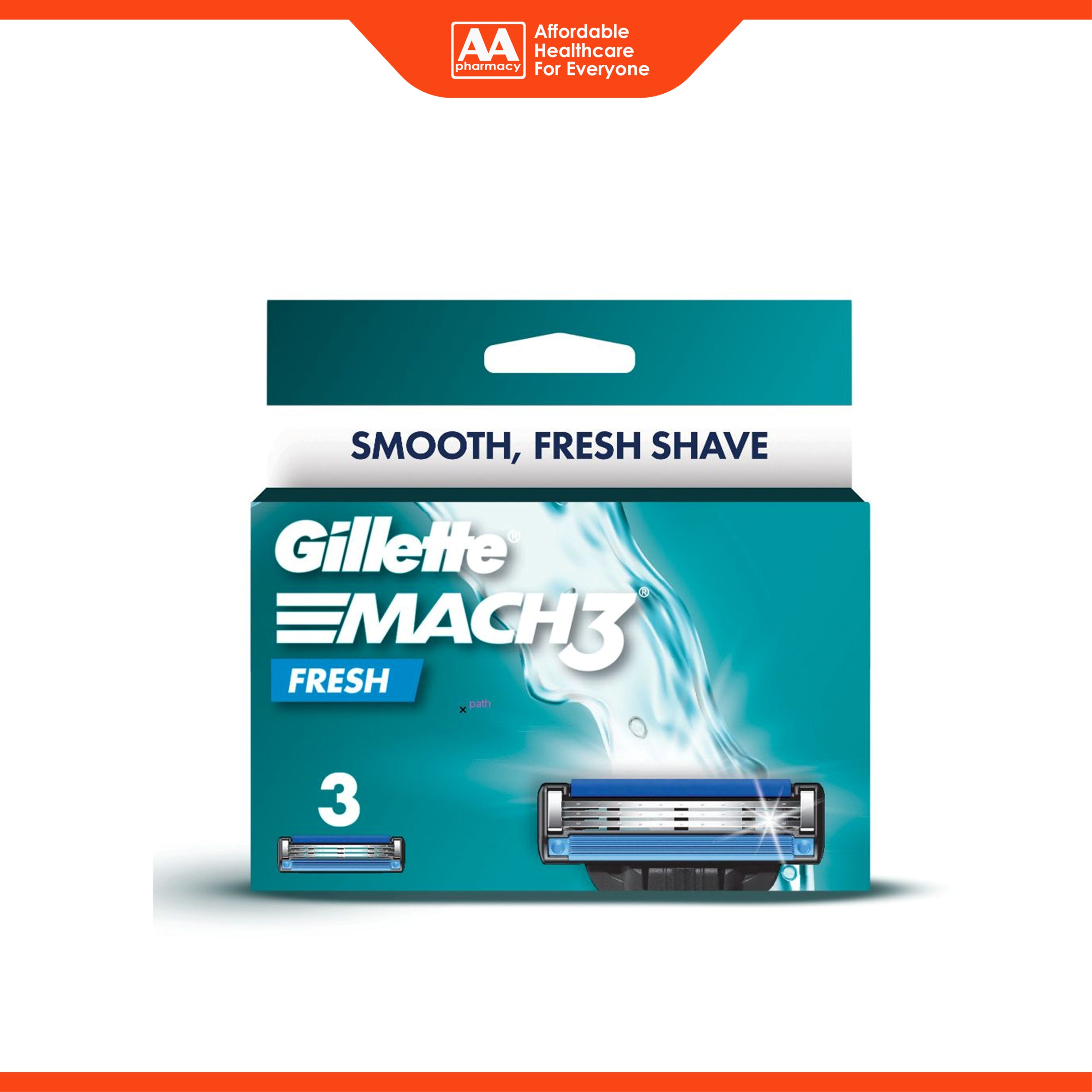 Gillette Mach 3 Fresh Cartridge (3's)
