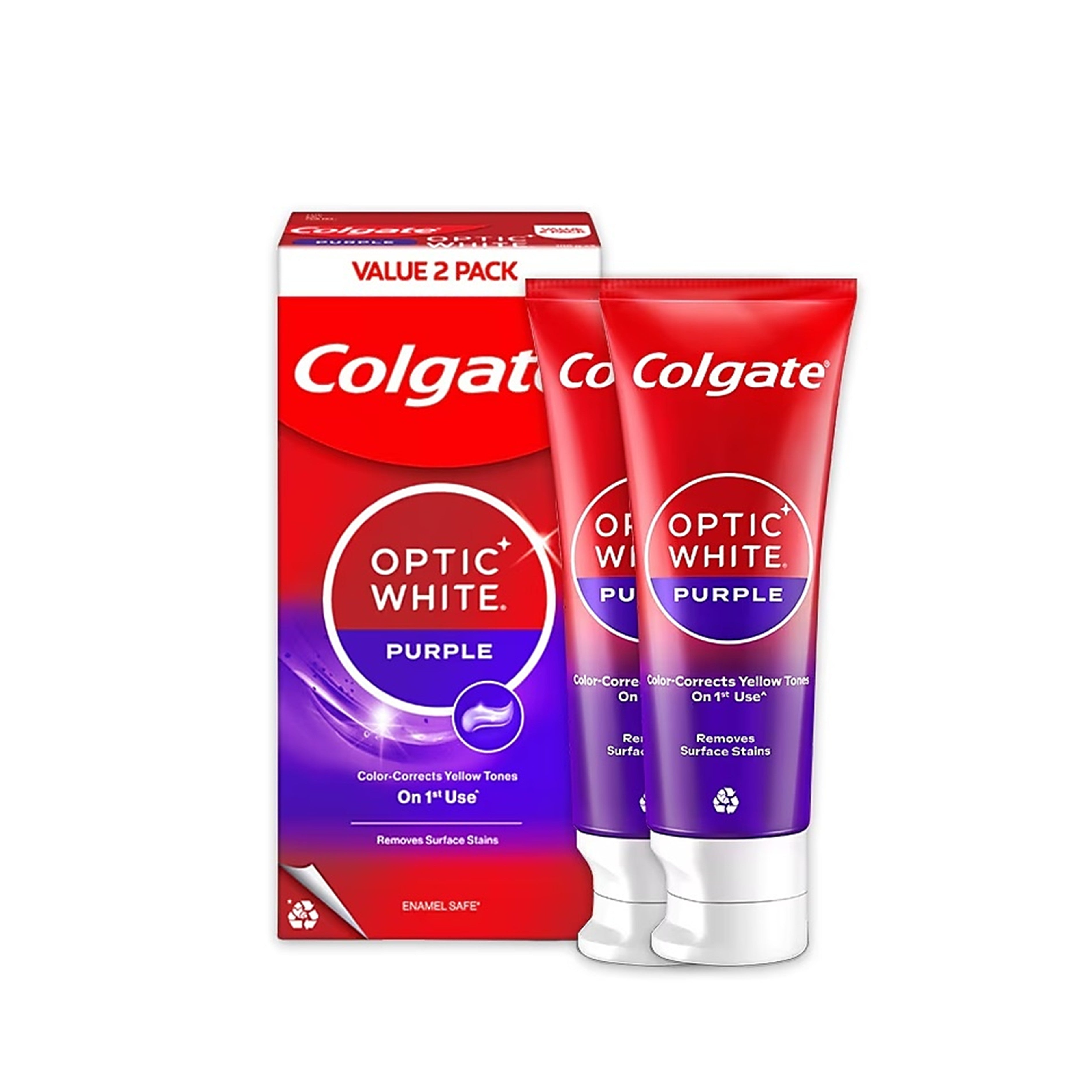Colgate Toothpaste - Optic White Purple (2 x 100g)