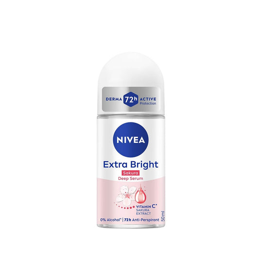 Nivea Female Extra Bright (Sakura) Deep Serum Anti-Perspirant Roll On 50mL