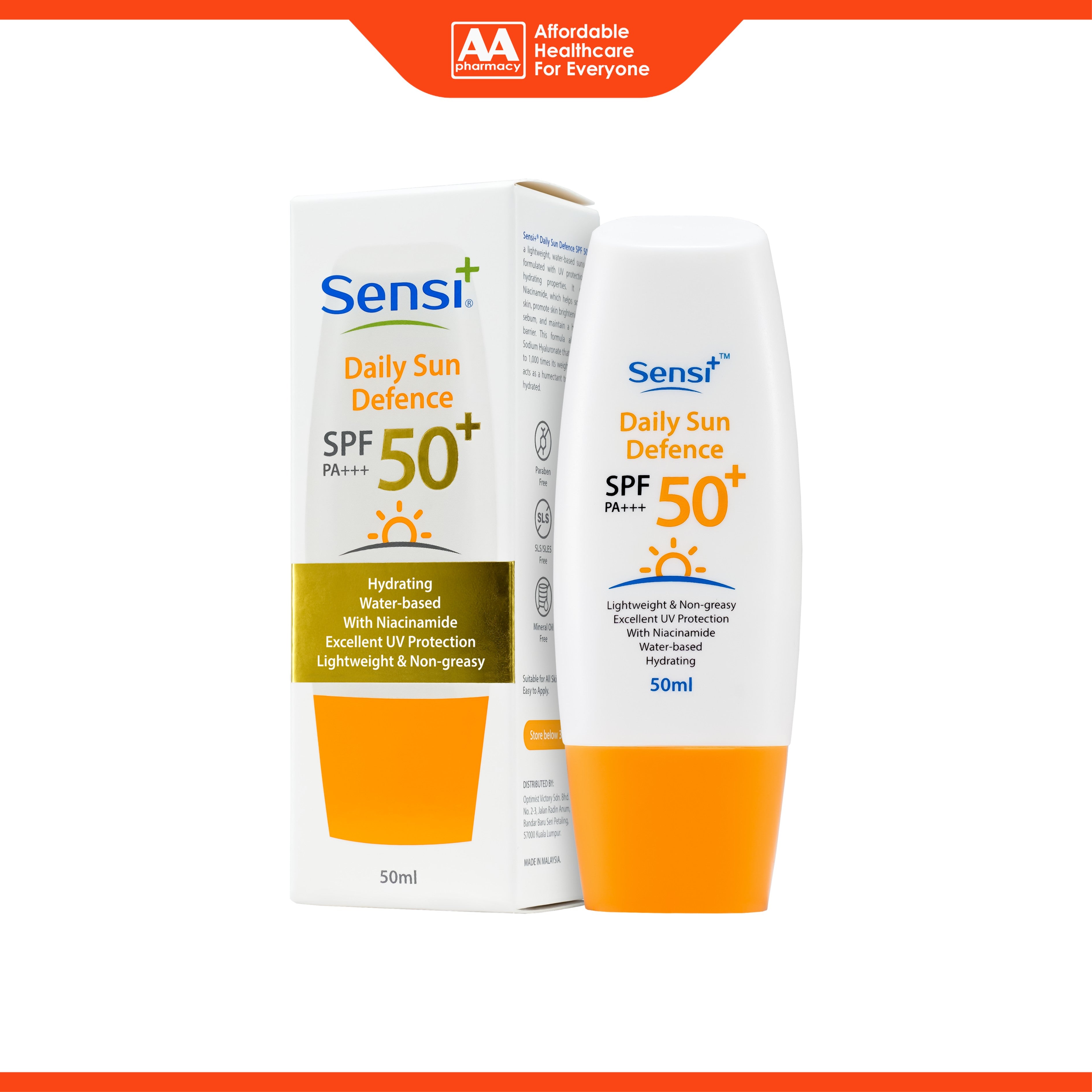 Sensi+ Daily Sun Defence SPF50 PA+++ (50ml)