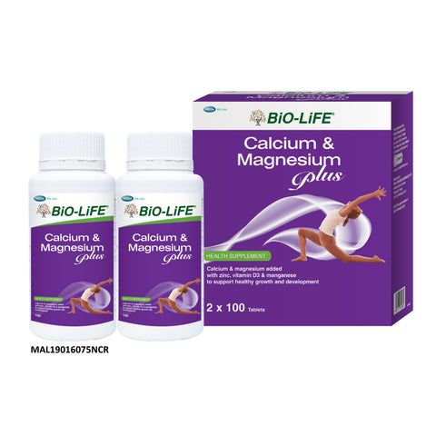 Bio-Life Calcium and Magnesium Plus Tablet 2x100's [Twinpack]