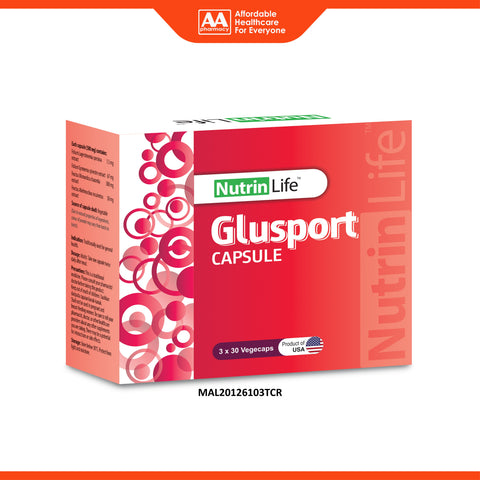 NutrinLife Glusport Vegecapsule 3x30’s