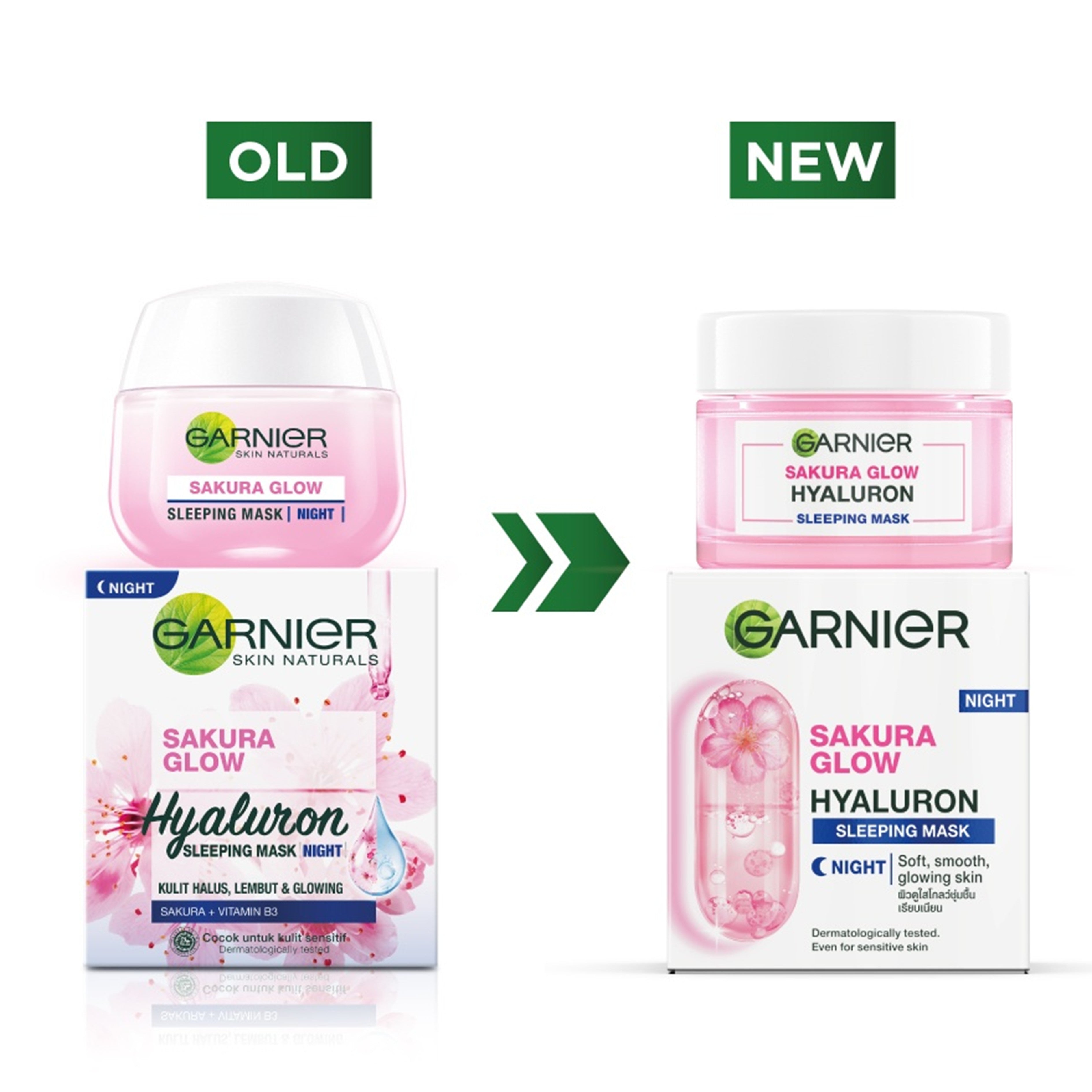 Garnier Sakura Glow Hyaluron Sleeping Mask - Night (50ml)