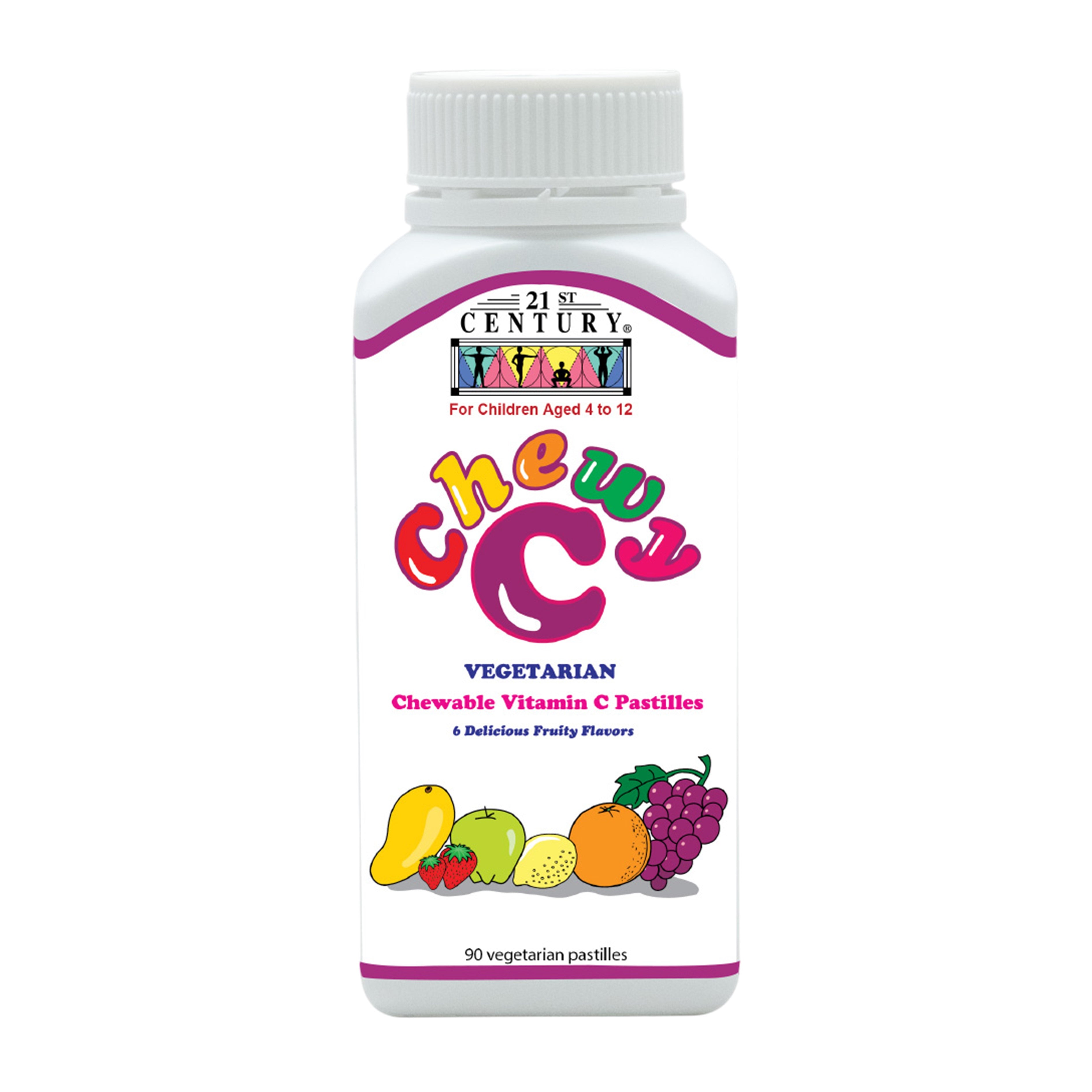 21st Century Chewy C Vegetarian Pastilles (Fruity Flavours) 90's