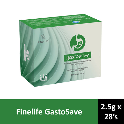 Finelife GastoSave (Botanical Beverage Mix Prickly Pear and Olive with Probiotic Culture) Sachet 2.5gx28's