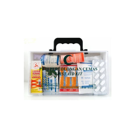 MediShield Quality Equipped ABS Plastic First Aid Kit (MAST 519) - Small, Transparent