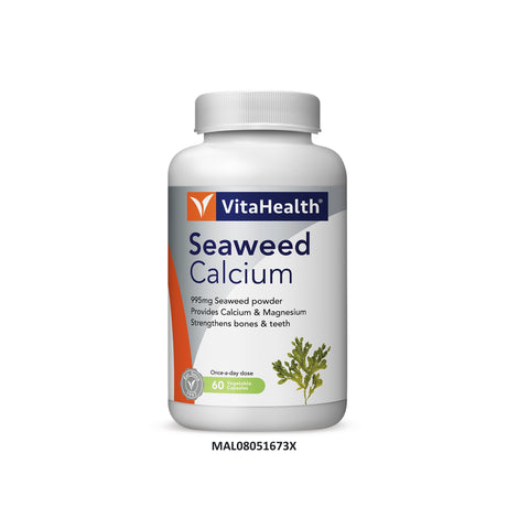 VitaHealth Seaweed Calcium 995mg Vegetable Capsule 60's