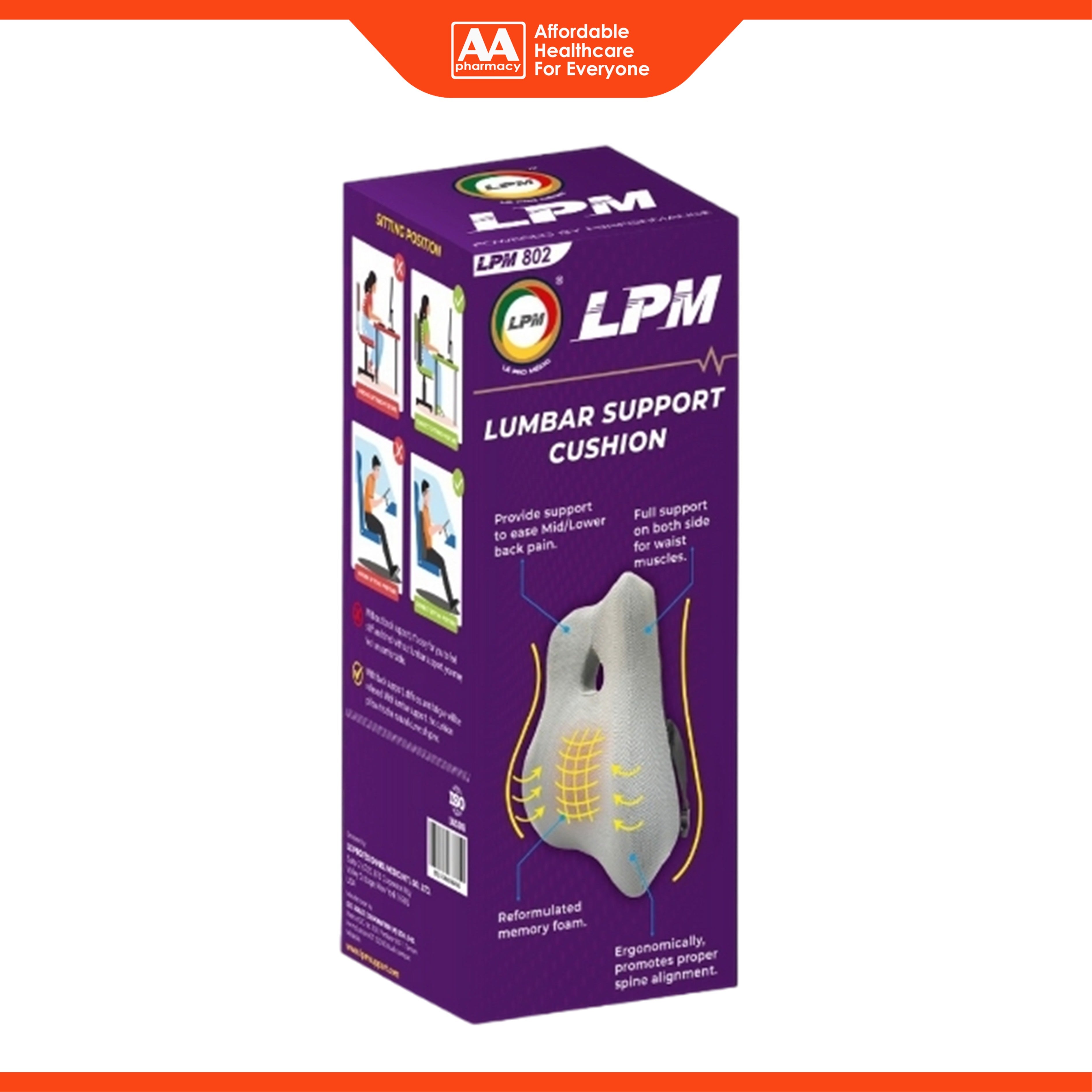 LPM 802 Lumbar Support Cushion 1's