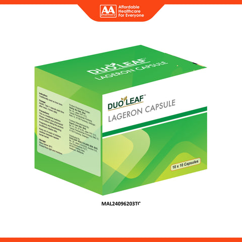 Duoleaf Lageron 200mg Vegecapsule 10x10's