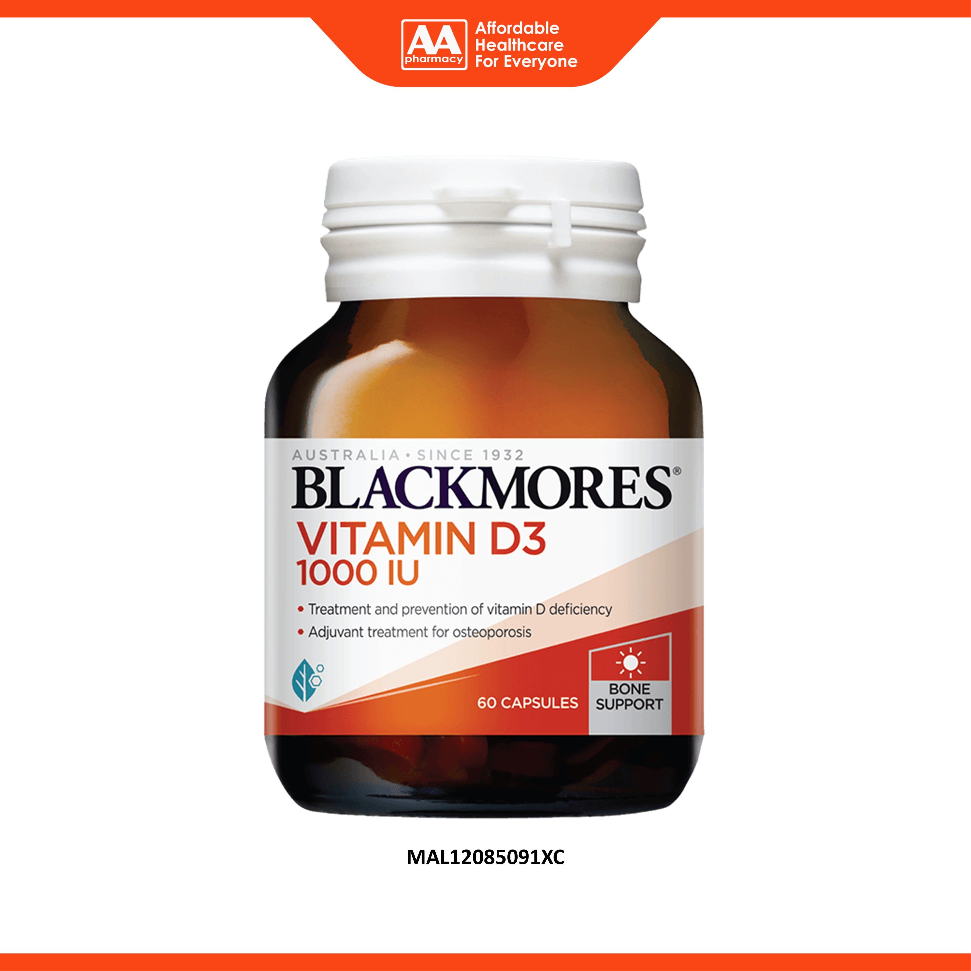 Blackmores Vitamin D3 1000 IU Softgel 60's