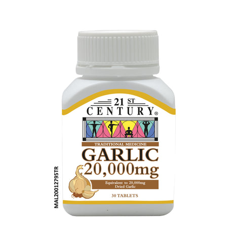 21st Century Garlic 20,000mg Tablet 30's