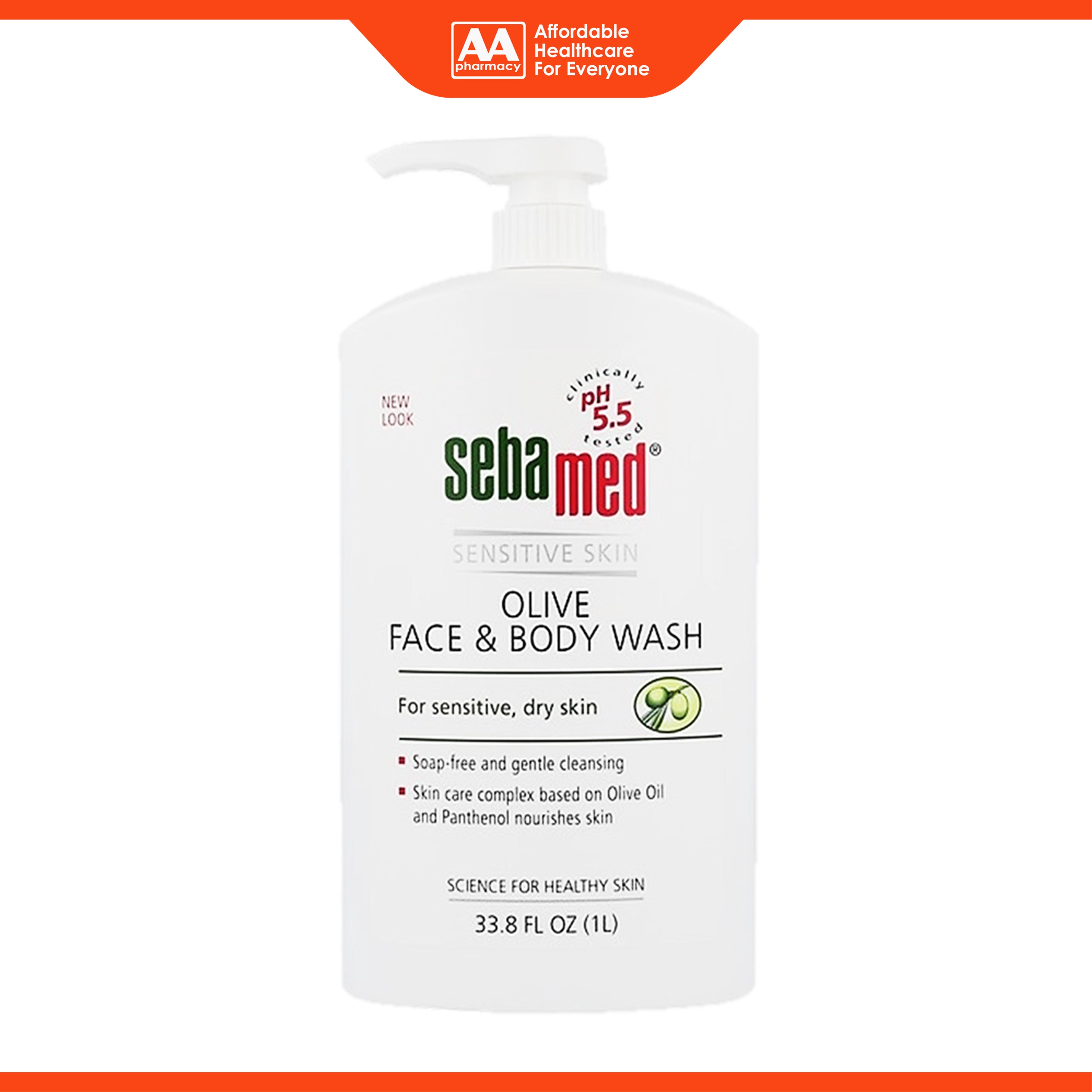 Sebamed Olive Face and Body Wash 1000mL