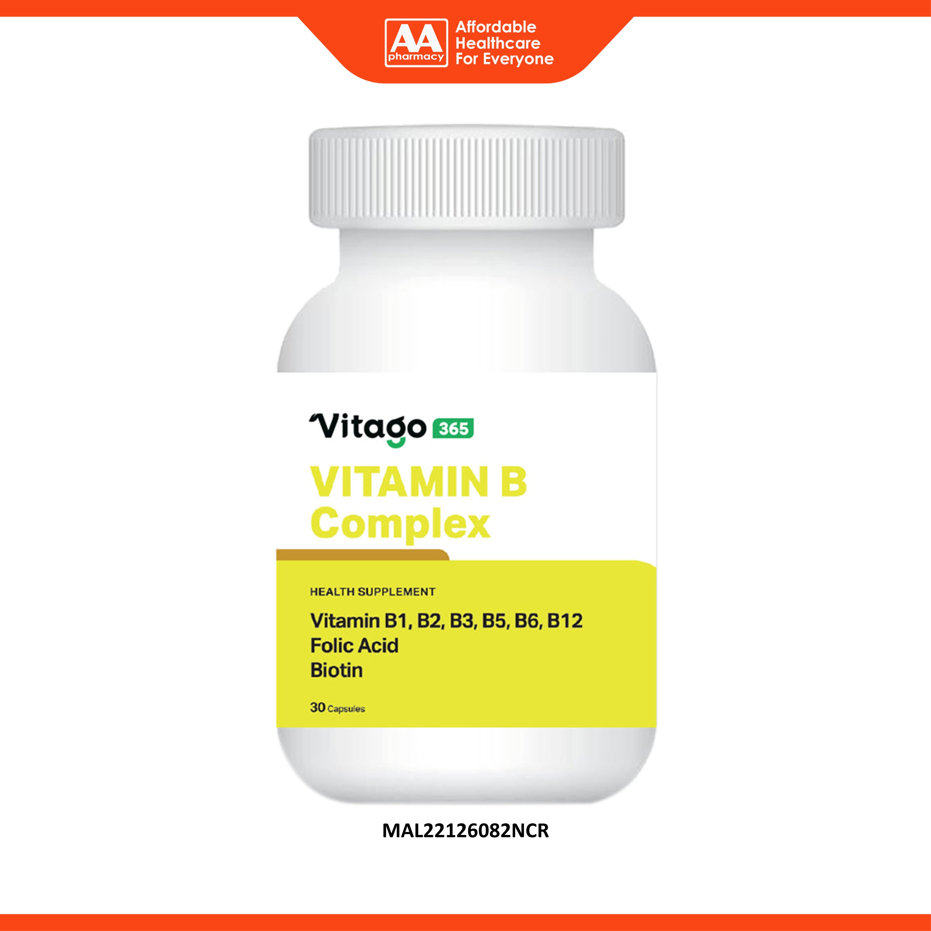 Vitago365 Vitamin B Complex Capsule 30's