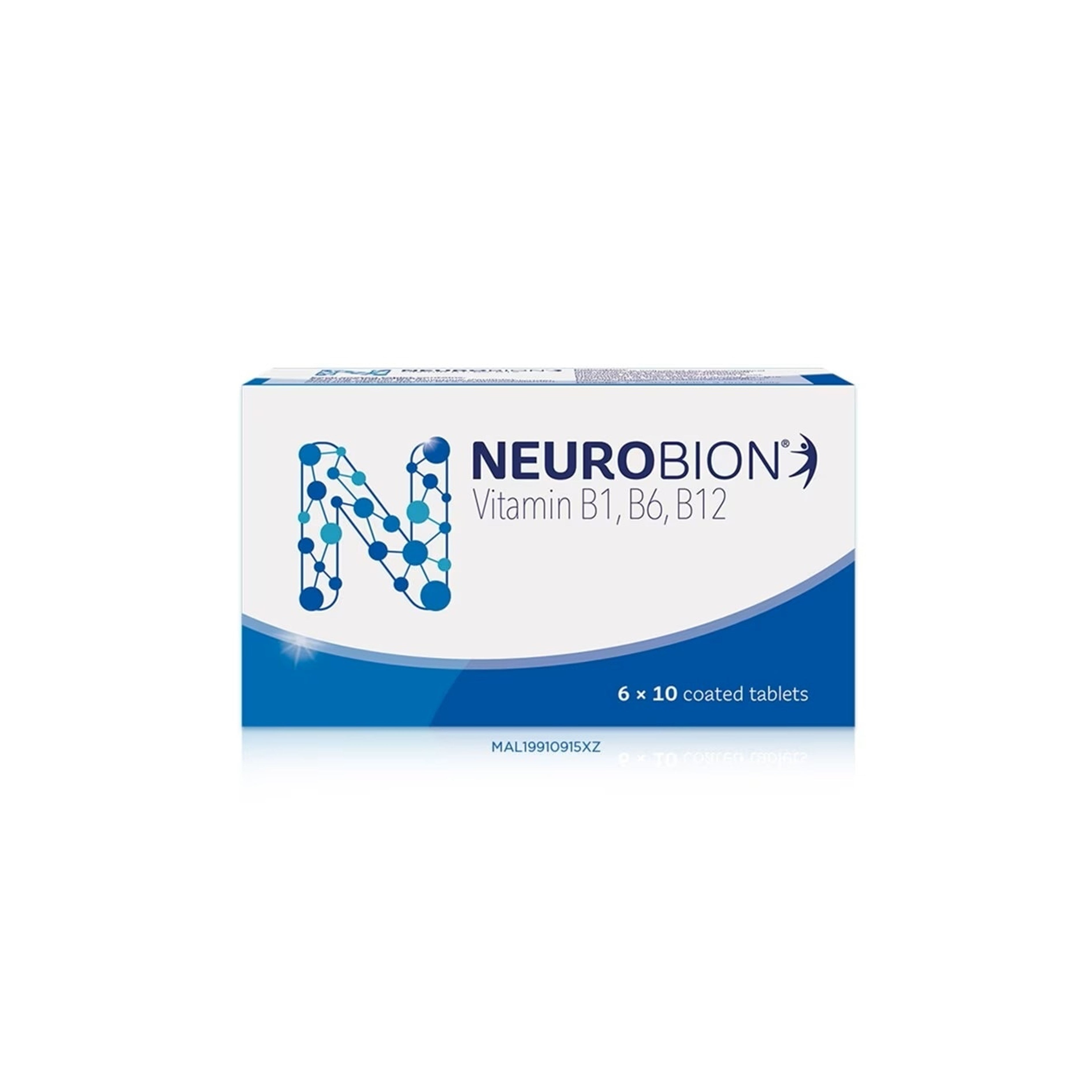 Neurobion (Vitamin B1, B6, B12) Tablet 6x10's – AA Pharmacy