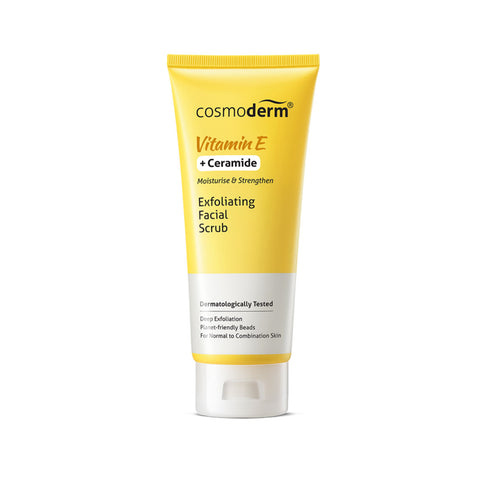 Cosmoderm Vitamin E + Ceramide Exfoliating Facial Scrub 125mL