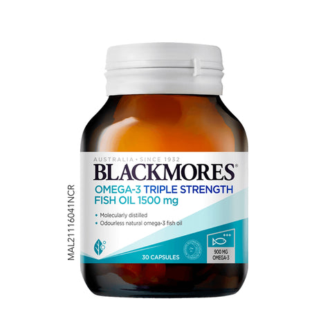 Blackmores Omega-3 Triple Strength Fish Oil 1500mg Softgel 30's