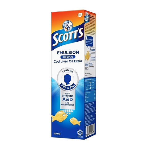 Scott's Cod Liver Oil Extra Emulsion (Original Flavour) 200mL