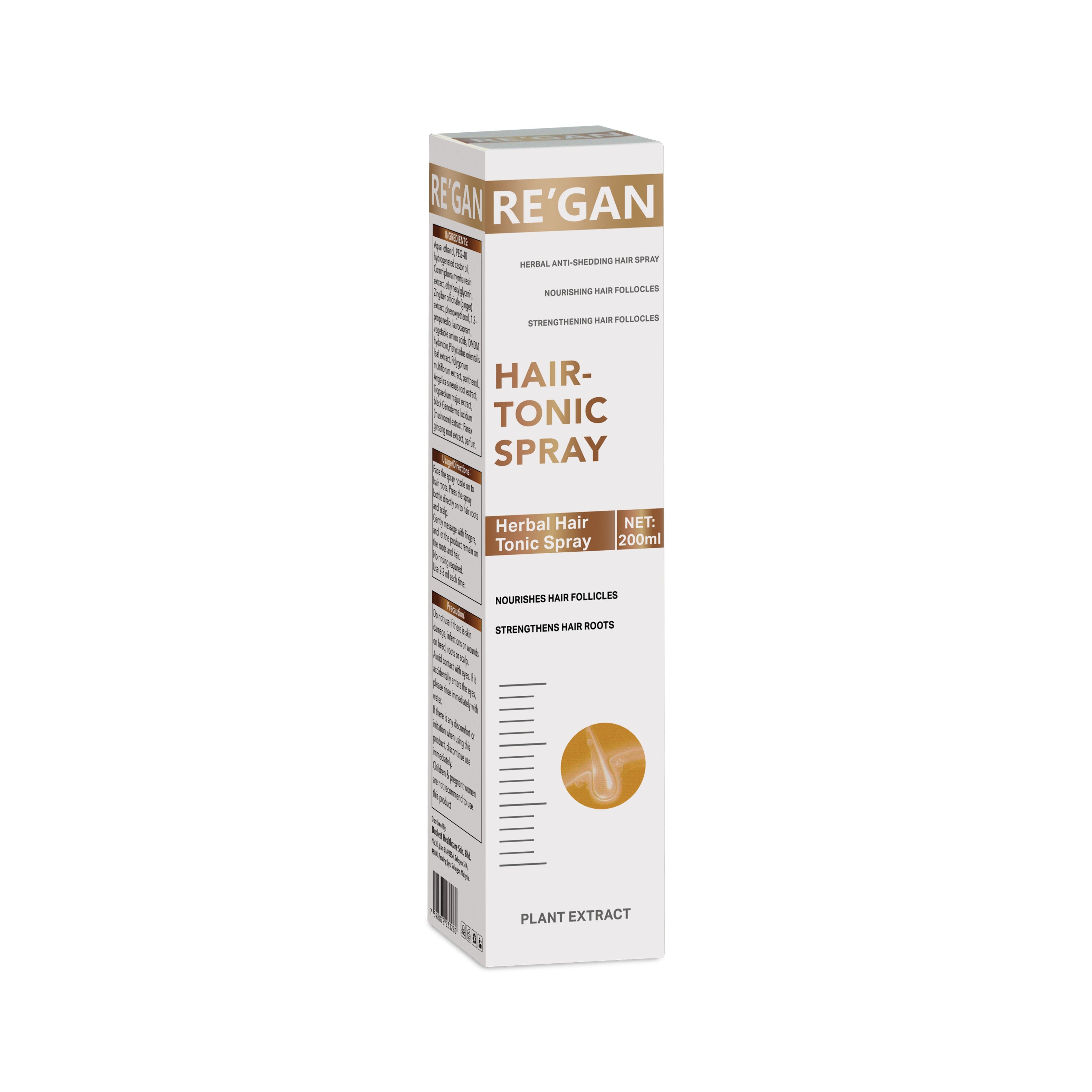 Re'gan Herbal Hair Tonic Spray (200ml)