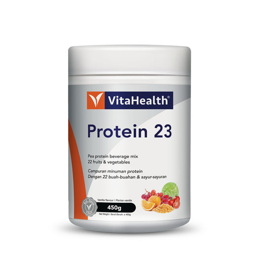 VitaHealth Protein 23 Pea Protein Beverage Mix (Vanilla Flavour) 450g