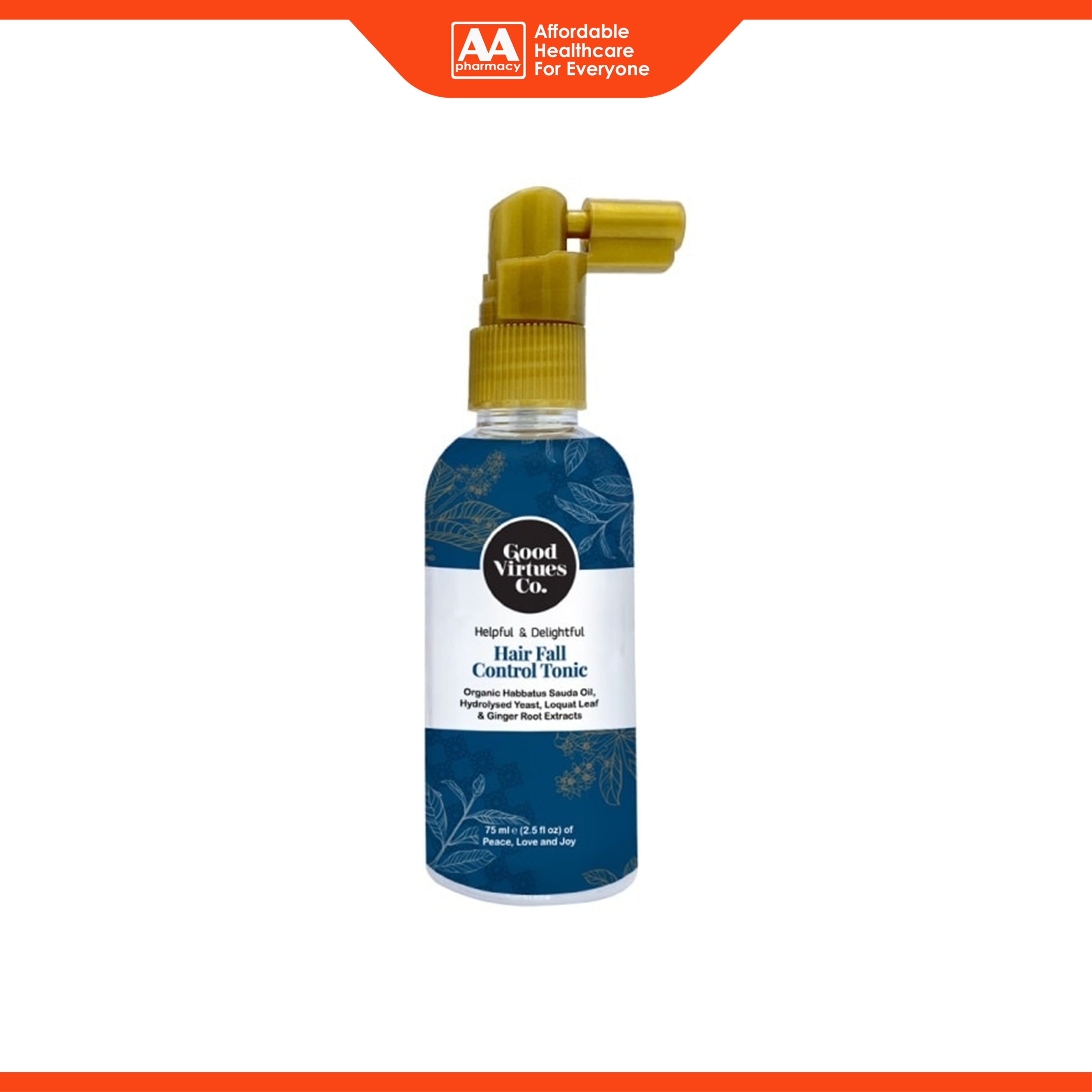 Good Virtues Co. Hair Fall Control Tonic (75ml)